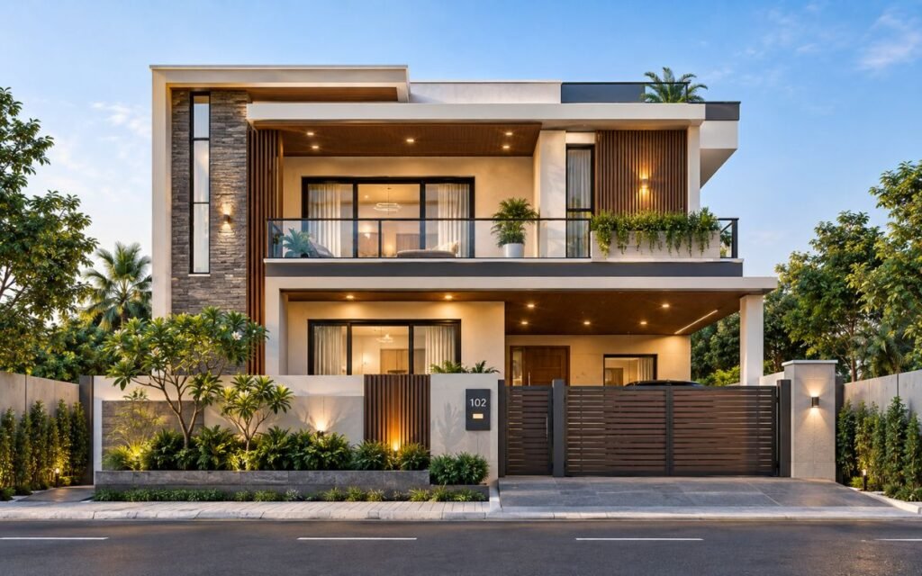 3D Front Elevation Design - Lucknow