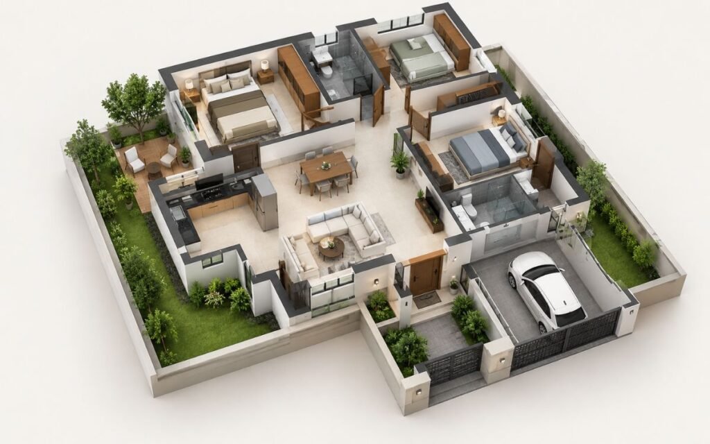 3D Isometric View - Lucknow